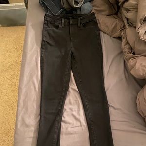 American Eagle Black Super High Jegging, 4 Long